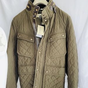 NWT Burberry Jacket Men’s Military Green Size 46 Runs Smaller M-L